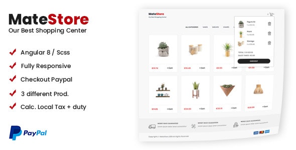 Source Code MateStore – Angular Shopping Cart